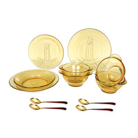 康宁Pyrex餐具Shiny晶耀系列玻璃餐具8b件组PX-SY8B/HP