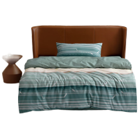 水星MERCURY四季抗菌床品套件1.8m平纹棉质涂料印花稳固耐用舒适多件套