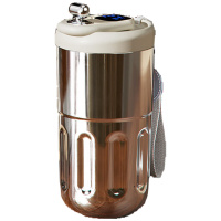 物生物 香奈晶瓷数显 保温杯410ml流金银