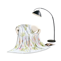 水星家纺DH春语花庭法兰绒毯180cm×200cm/条129129