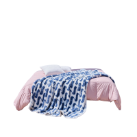 水星家纺DH蓝海日记米粒绒毯150cm×200cm/条129134