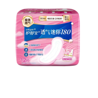 护舒宝(ALWAYS) 透气迷你 180MM 卫生巾12片装 粉色(单位:包)