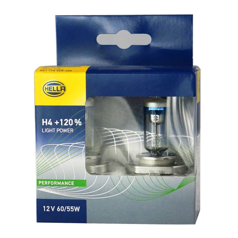 海拉（HELLA）进口汽车车灯 增亮120% H4升级型 远近光一体灯泡图片
