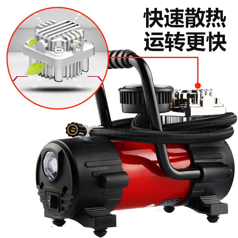 非常爱车车载充气泵轮胎打气泵12V轮胎便携式带LED灯图片