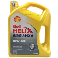 壳牌（Shell）车用油 机油 润滑油 黄壳HX6 10W40 4L