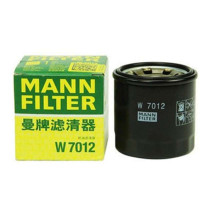 曼牌（MANNFILTER）W7012机油滤清器五菱之光1.1L荣光新赛欧乐驰1.0L1.2L乐风爱唯欧1.4L