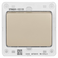 西门子(SIEMENS)开关插座面板远景系列 金棕色 单开单控开关 单联单控开关 一位单控开关
