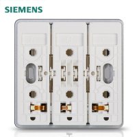 西门子(SIEMENS)开关插座面板 睿致系列 三开双控带 LED指示灯开关 三联双控开关