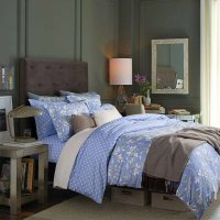 莱薇美式全棉斜纹印花床品四件套 花意浓