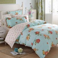 莱薇美式全棉斜纹印花床品四件套 美人梦
