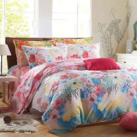 莱薇 斜纹印花四件套 全棉床品套件 伊甸园