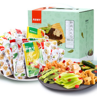 【良品铺子】鲜蔬大礼包 500gx1盒 组合套餐香辣味蔬菜卤味素食特产 零食小吃大礼包盒装