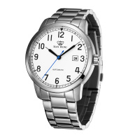 天王手表正品防水男士机械表简约商务男表钢带手表男送皮带GS5929