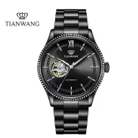 天王表(TIAN WANG)手表 新品昆仑系列镂空机械男表大表盘蝴蝶扣男士手表51232