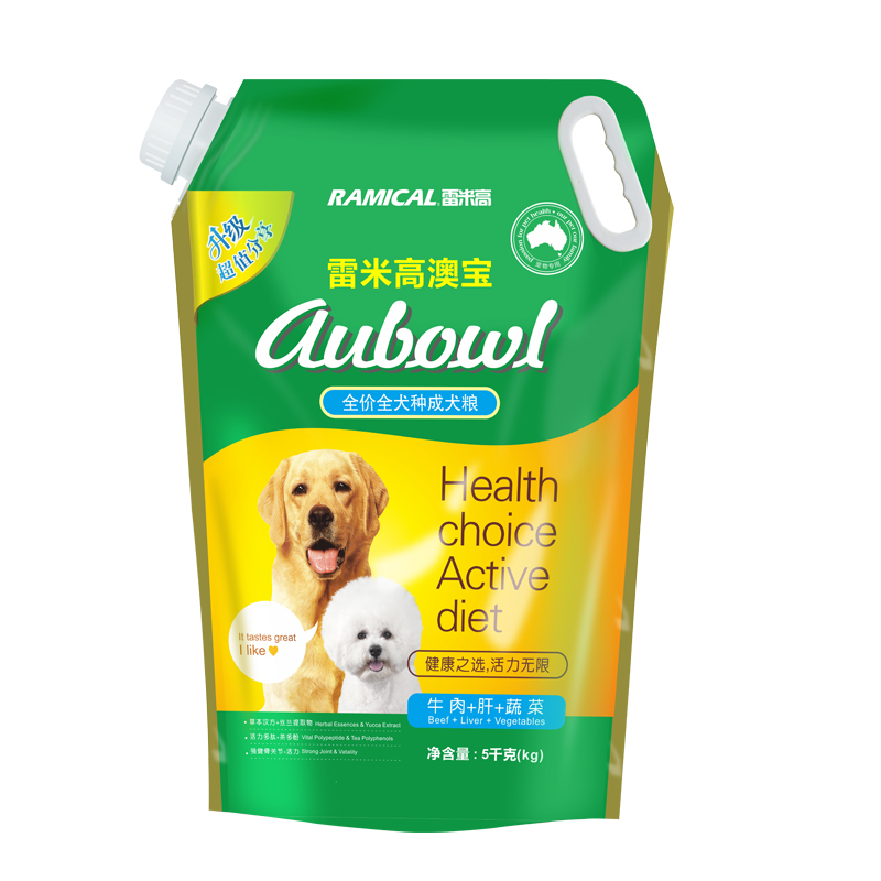 雷米高成犬狗粮 天然牛肉味 澳宝超值分享装金毛5kg