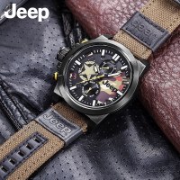 Jeep 手表男士牧马人腕表吉普夜光男表正品防水皮带石英表JPW638