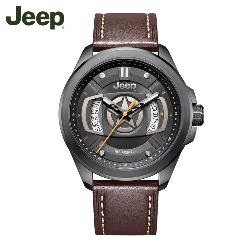 jeep新款手表男表官方旗舰店正品男士皮带防水自动机械表jpg922