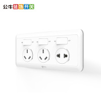 公牛(BULL)厨房专用电源插座10A防油烟插座带开关墙壁电源插足开关面板G10E603（送底盒）