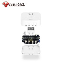 公牛(BULL)防过充接线板 U201T USB充电插座/电源插排/插线板/电源插座 全长1.5米