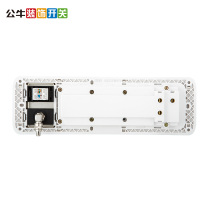 公牛(BULL)开关插座 电视电脑带开关G10E601香槟金电源插座网络网线墙壁面板(送底盒)