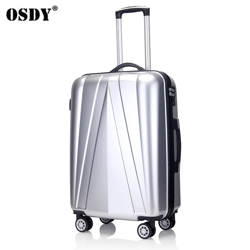 OSDY新品时尚男女abs+pc拉杆箱24寸登机箱万向轮拉杆箱20寸行李箱硬箱子