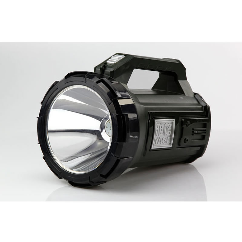 雅格yageled充电强光手电筒家居应急照明手电充电小手电应急灯3896