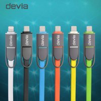 迪沃（DEVIA）天系列 二合一双接头数据线 适用于iPhone、三星等IOS及Android机型