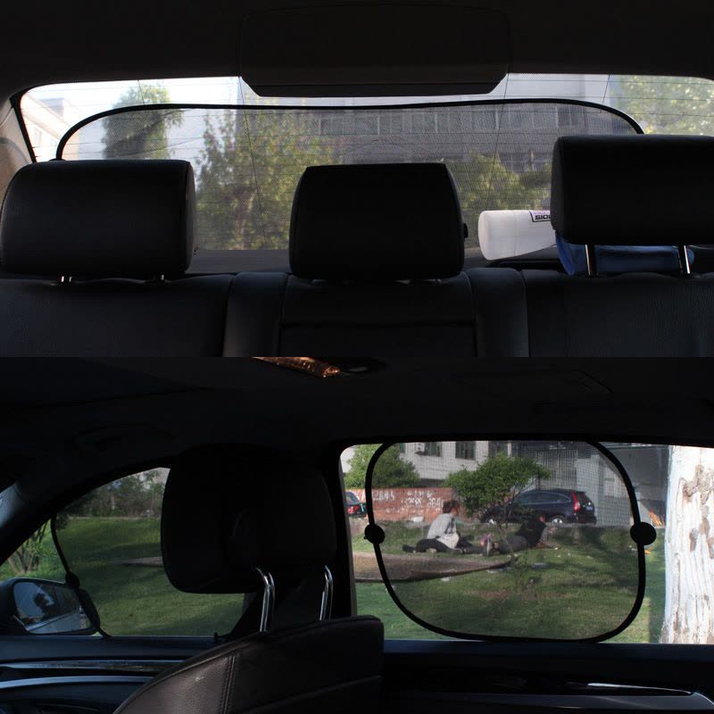 车之秀品 汽车防晒玻璃遮阳挡 加厚隔热反光板 夏季遮阳板 车窗遮阳套装 网纱5件套 R-3913图片