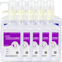 利康洁芙柔水洗洗手液500ml 泡沫洗手液水洗皂液护肤家庭办公室手部皮肤清洁清洗凝胶500ml*5+洗手液500ml*5