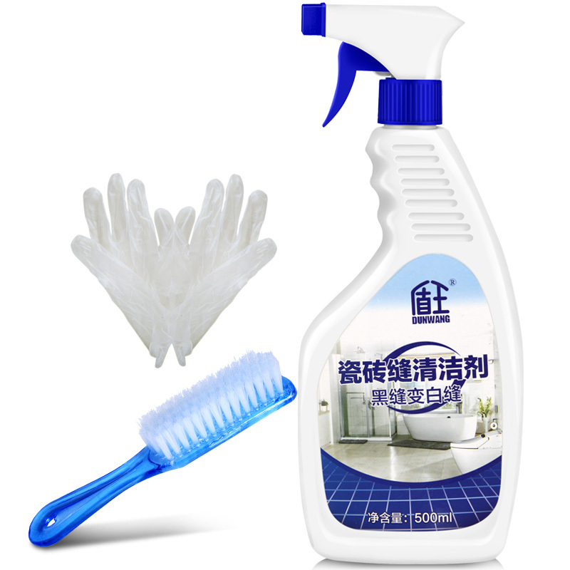 盾王瓷砖缝清洁剂500ml强力去污家用卫生间陶瓷马桶浴缸洗手盆填缝隙黑垢清洗霉菌黑垢清除