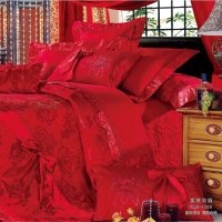 品尚之翼家纺 欧式婚庆多件套 提花贡缎奢华套件 婚庆9/10件套 真爱玫瑰