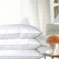 品尚之翼家纺 全棉磨毛压花枕芯 高弹抗压护颈枕 枕头一只装 白色