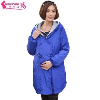 可可心依 母婴孕妇装冬装风衣棉衣两件套孕妇服装孕妈上衣保暖孕妇服饰（风衣+棉衣）