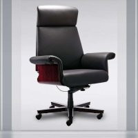 阿瑞斯高端老板椅 真皮大班椅牛皮椅实木椅 办公转椅子