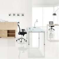 QUMUNAD-D主管桌C 员工桌 职员桌 带屏风隔断