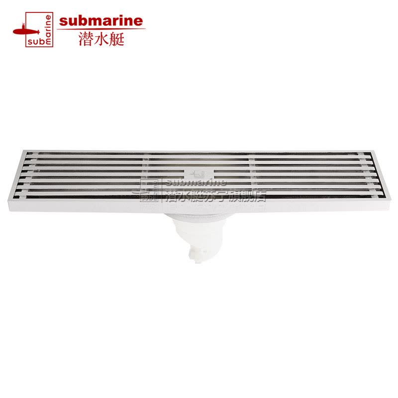 潜水艇(submarine)地漏全铜防臭地漏无三通格栅面板防堵防臭式内芯沐浴房加长地漏排水更快TKC50-30图片