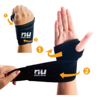 买礼物选NU NU钛锗能量护腕带 运动保健护手护具 单只装 户外运动打篮球护具透气不闷