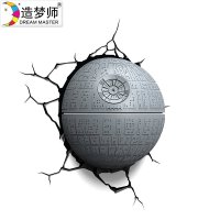 造梦师星球大战死星Death Star 3D装饰壁灯书房卧室床头夜创意灯