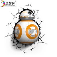 造梦师星球大战BB-8机器人Led壁灯 客厅灯卧室灯过道灯走廊灯简约创意儿童房床头灯装饰小夜灯灯具