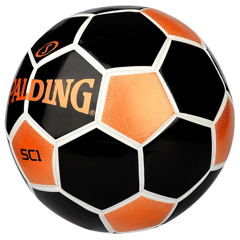 斯伯丁（SPALDING）足球标准5号比赛用球青少年训练球 64-932Y铜金黑色图片