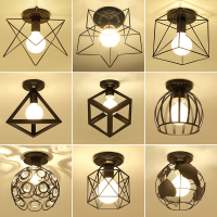 七只蚂蚁 简约现代现代北欧过道灯走廊灯阳台灯玄关门厅入户灯试衣间创意铁艺吸顶美式乡村灯具其他带光源20