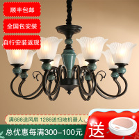 七只蚂蚁 北欧吊灯客厅灯欧式古典大气LED欧式吊灯大厅大堂客厅卧室欧式灯具大气美式吊灯工程店铺装饰吊灯7704