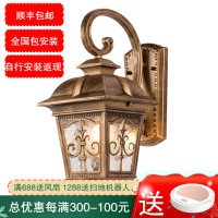 七只蚂蚁 欧式LED别墅酒店户外防水铁艺壁灯简约欧式阳台走廊墙壁庭院灯灯其他LED壁灯工业壁灯简约四方伦教尖花壁灯