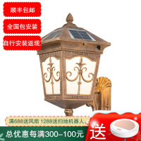 七只蚂蚁 太阳能欧式LED别墅酒店户外防水铁艺壁灯简约欧式阳台走廊墙壁庭院灯灯其他LED壁灯工业伦敦尖花壁灯简