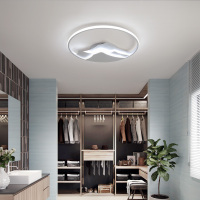 七只蚂蚁 简约现代吊灯金色餐厅灯LED白色大灯灯超薄led房间灯简约现代卧室灯创意个性卧室吸顶灯艺术家用灯书房pj459