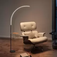 七只蚂蚁简约护眼led落地灯卧室客厅书房学习led北欧落地灯led简约现代客厅卧室书房钓鱼灯个性创意网红立式台灯D
