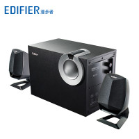 漫步者（EDIFIER）R201T08 2.1声道 多媒体音箱 木质低音炮 音响 电脑音箱 黑色