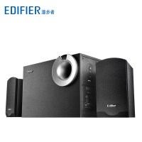 漫步者(EDIFIER) R206P 多媒体电脑音响音箱2.1木质低音炮 电脑音箱 U盘木质低音炮音响 黑色