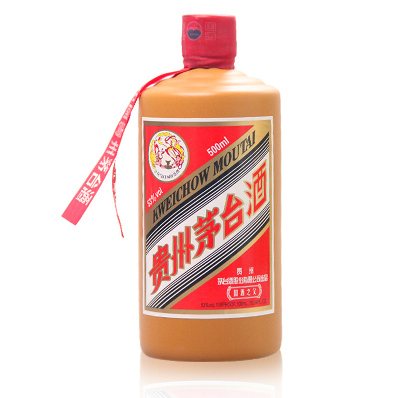 苏糖糖酒贵州茅台酒红色茅台53度500ml单瓶装酱香型白酒