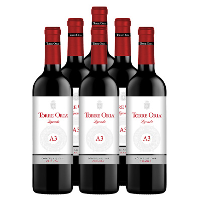 奥兰Torre Oria 西班牙进口红酒 传奇佳酿 干红葡萄酒A3 750ML*6瓶